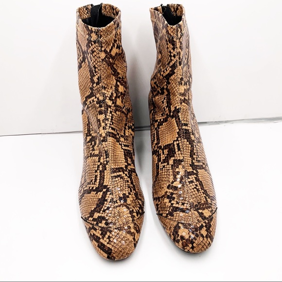 {ZARA} Snakeskin Ankle Booties - Picture 12 of 16